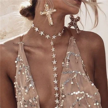 Luxusné drahokamu choker náhrdelník ženy milujú vyhlásenie náhrdelník crystal choker náhrdelník golier collier femme strany šperky