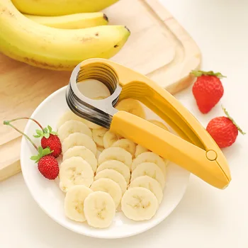 Prenosné Banán Slicer Chopper Pásy Tvarované Zeleninový Šalát Plátok Fréza Plátok Uhorky Zariadenia Domáce Kuchynské Doplnky Gadget