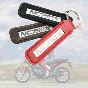Pre HONDA NC750X NC 750X NC750 X Kožené Keychain Módne Kovové Keychain Kožené Motocykel Kľúč Reťazca Krúžok Keyring Darček