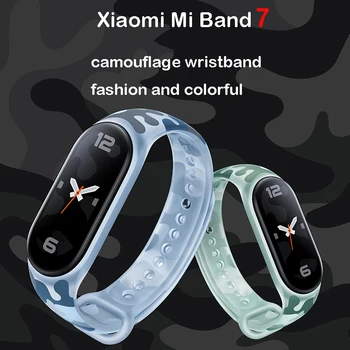 Pre Mi Band 7 6 5 4 Športový Náramok Camo Popruh Pre Mi Band 3 4 5 smart hodinky mi band 7 Hodinky Kapela S18