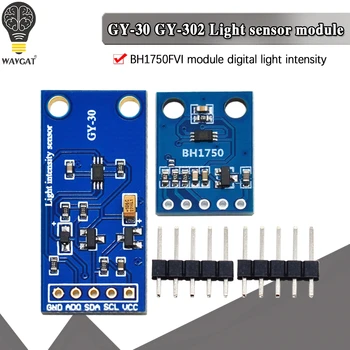WAVGAT GY-302 GY-30 BH1750 BH1750FVI digitálny optický intenzity osvetlenia snímač BH1750FVI modulu pre arduino 3V-5V
