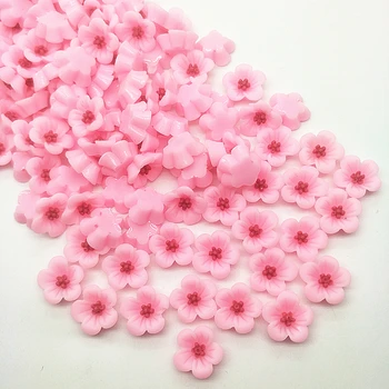 100ks 14 mm svetlo ružové Živice Kvety Dekorácie Remesiel Flatback Cabochon Pre Scrapbooking Diy Príslušenstvo