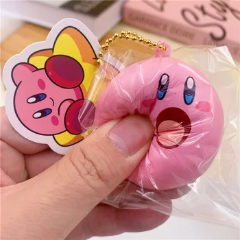 5cm Kirby Hviezda Dekompresný Mäkké Cartoon Simulácia Chlieb Pomalé Oživenie Rozmliaždeniu Prívesok Roztomilé Deti Darček