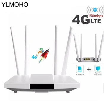 YLMOHO 4G LTE CPE/Router 300Mbps Bránu Odblokovať Wifi Router Hotspoty 4G LTE FDD TDD RJ45 Ethernet Porty Sim Slot Antény 32User