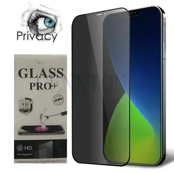 Anti Peep ochrany Osobných údajov Tvrdeného Skla Screen Protector Pre iPhone 13 12 Pro Max 11 XR XS X 8 7 Plus 50 Maloobchod S Papierom