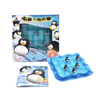 Penguins Na Ľade Posuvné Puzzle Kognitívne Zručnosti-Budovanie Cestu Budovania Cestovné Doskové Hry 48 Výzvu S Riešením Pre Vekové Skupiny 6