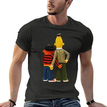 Braňo A Ernie Dotyk Môj Zadok Gay Zábavné Nadrozmerné T-Shirts Vlastné Mužov Šaty, 100% Bavlna Streetwear Plus Veľkosť Top Čaj