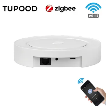 Drôt Tuya Bránou Hub Multi-režim Smart Home Most, WiFi, Bluetooth ZigBee APLIKÁCIE Bezdrôtové Diaľkové Ovládanie Alexa Google Yandex Alice