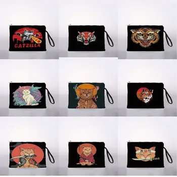 Ukiyo-e kozmetická taška s tlačený vzor roztomilý skladovanie bag malá taška cestovná taška malá taška lady kozmetická taška