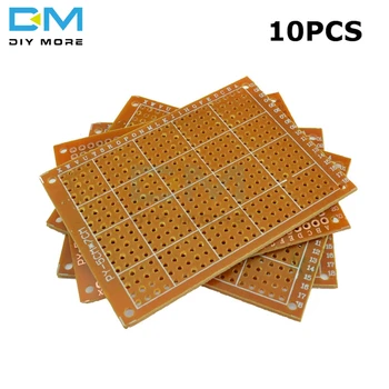 10PCS Univerzálny PCB Dosky 5 x 7 cm 5x7 2.54 mm DIY Prototyp Papier plošných Panel 5x7cm 50x70mm 5x7