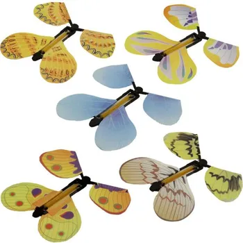 100ks magic lietajúci motýľ-motýľ z prázdnej ruky slobody motýľ kúzla elementary meditation magie deti deti hračka