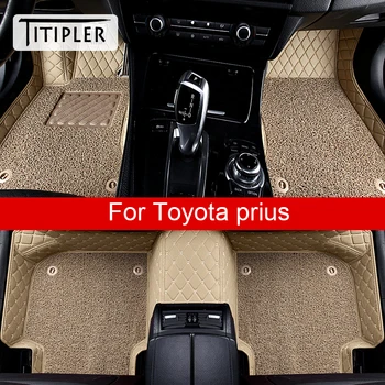 TITIPLER Auto Podlahové Rohože Pre Toyota Prius 2007-2021 Rokov Nohy Coche Príslušenstvo, Auto Koberce