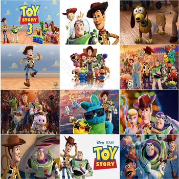 Disney Toy Story Diamond Maľovanie Woody Bol Ukradnutý Nevyžiadanej Predajcu Na Uloženie Hračiek Penguin Diamond Mozaikové Umenie Kamienkami Obrázky