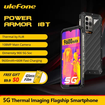 Ulefone Power Armor 18T Robustný Telefón FLIR® smartphone 12 GB+256 GB 9600mAh moblie telefón NFC telefones Android 12 Globálna verzia