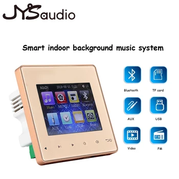 Bluetooth Stenu Výkonný Zosilňovač Mini Amp Smart Home Theater Sound Systém 3,5 palcový Audio Stereo Hudby panel S USB TF Karty, FM