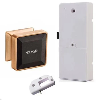 Elektronické Drevená Skrinka Zámok RFID Karty Elektronické Indukčné Smart Dverí Zamky Vhodné pre Šatňové Skrinky Hotely Kúpeľne