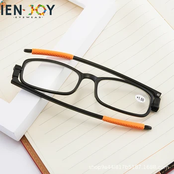 IENJOY Anti Modrá Llight Okuliare na Čítanie Ženy Muži Skladacie Prenosné Módne Ultra-Light Presbyopia Okuliare 360 Rotujúce Lupa