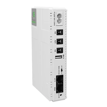 10400mAh UPS 5V 9V 12V 2A záložných zdrojov Napájania Zálohovanie s Napájací Kábel Kábel pre pre Wifi Kamera Router Reproduktor