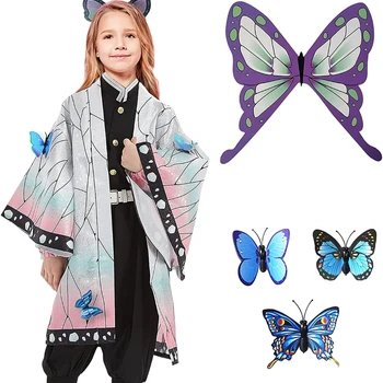 Démon Vrah Cosplay Deti Kostýmy Kochou Shinobu Dievčatá Anime Kimono Hallowee Plášť