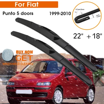 Auto Stierač Na Fiat Punto 5 dverí, 1999-2010 čelné Sklo Guma Kremíka Náplň Predné Okno, Stierač 22