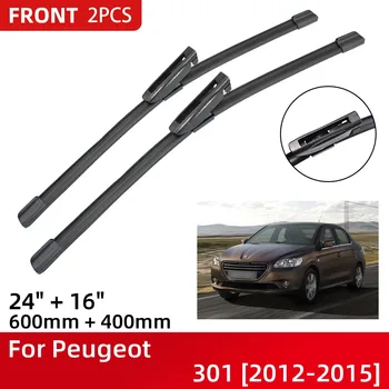 Predných Stieračov Na Peugeot 301 2012-2015 Čelné Sklo Čelné Okno, 24