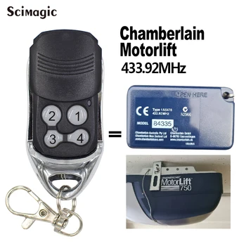 Chamberlain MotorLift 750 Diaľkové Ovládanie Model 84335 94335e Typ 1A5478 Garážové Dvere, Brány Otvárač Keychain Vysielač
