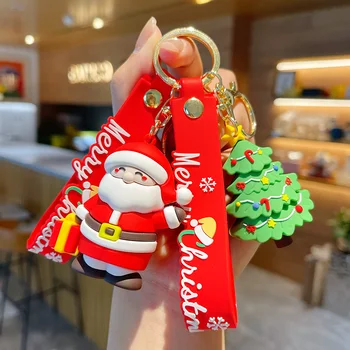 2023 NOVÉ Santa Claus Keychain Vianočné Navidad Darčeky Noel Kľúča Vozidla Príslušenstvo Cestovný Batoh Prívesok Darček Nový Rok Zdobiť