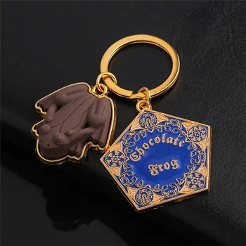 Harry Potter Klasické Žaba Zlato Kov Keychain Magic Školy Keyring Reťazca Ornament Cosplay Kolekcia Šperkov Darček Veľkoobchod