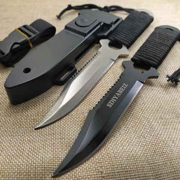 Vreckové Nože Multi Nástroj z Nerezovej Ocele Lov Rovný nôž Vonkajšie Prežitie Camping Vreckový Nôž Taktický Nôž +ABS Prezervatívy