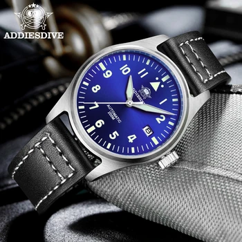 Addies Ponoriť Pilotné Hodinky Automatické Mechanické Diver Sledovať C3 Svetelný potápačov sledovať Sapphire Crystal 200m potápačské hodinky, pánske hodinky