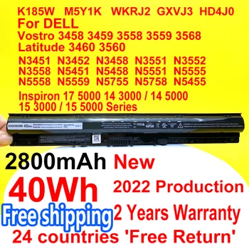 2800MAH 40WH M5Y1K Batérie Pre Dell Inspiron 15 3000 series 15-3551/3552/3567 15 5000 séria 5551/5552/5555/5558/5559 Notebook