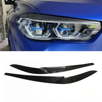 Viečko svetlometu Kryt Výbava Pre BMW G05 X5 2018-2022 F95 X5M 2019-2022 Uhlíkových Vlákien Auto Predné Vedúci Svetlo Lampy Svetlomet Obočie