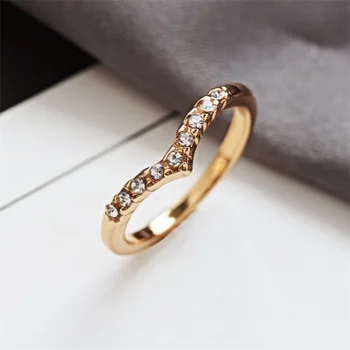 Nové módy V tvare drahokamu jedinečný dizajn pinky ring Pre Ženy, dievča Príslušenstvo šperky veľkoobchod