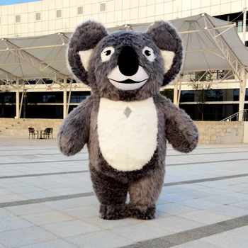 260cm Veľké Nafukovacie Koala Plyšové Kreslená postavička Maskot Maškarný Kostým Party Reklamných Obrad Zvierat karneval rekvizity
