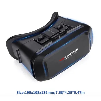 K2 3D Vr Virtuálnej Reality Vr Okuliare pravej Kože Okuliare Smart Prilba Stereo Hra Kino Boxs Vhodné Pre Smart Telefón