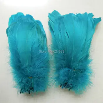 200pcs/veľa francúzsky Modrá Hus Nagoire Perie, Voľné Husacie perie,13-18 cm dlhé,plavidlá, perie pre masky