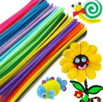 100ks/set zábavné Plyšové Stick Shilly-Stick Detí Vzdelávacie Hračky Ručné Umenie DIY Materiály a remeselnícke Materiálov, Plyšové Hračky