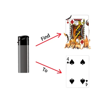 Ľahšie Nájsť Kartu alebo Kartu Magický Trik Ilúzie Karty Magic Rekvizity Vizuálna Mágia Nájsť Kartu Street Magic zblízka Magické Triky