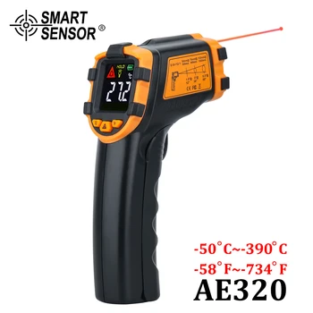 Digitálny Infračervený Teplomer Non-Kontakt Laser Termometer IČ LCD Displej Teplota meradla, Zbraň Pyrometer Teplota Nástrojov