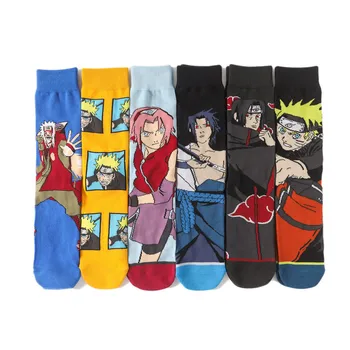 Anime Ninja Cosplay Bavlna karikatúra osobnosť v trubice ponožky trend pančuchy mužov a žien comics ponožky