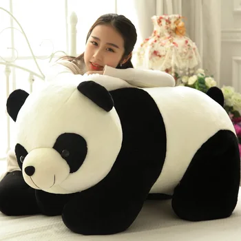 Roztomilé Dieťa Big Giant Panda Bear Plyšové Hračky Mäkké Plyšové Zvieratko Bábika Vankúš Vankúš Cartoon Domov Posteľ Dekor Darček
