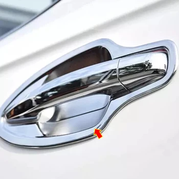 ABS chrome Pre Mitsubishi Outlander príslušenstvo 2015 2016 2017 Dvere Auta chránič rukoväť Miska Rám, kryt Výbava 8pcs