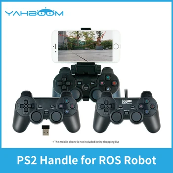 Yahboom PS2 Káblové USB Bezdrôtový Herný ovládač Rukoväť pre SNSĽP Jetson Nano a Raspberry Pi Roboty Kit Diaľkové Ovládanie APLIKÁCIE ForFree