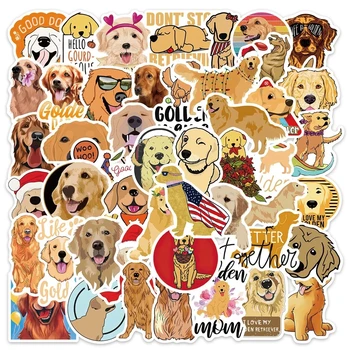 10/30/50 Ks New Cute Pet Zlatý Retriever Cartoon Doodle Nálepky Dekor Notebook Chladnička Batožiny Odtlačkový Nálepky Deti Hračky